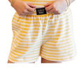 LULU MAC Stripe Shorts-Yellow