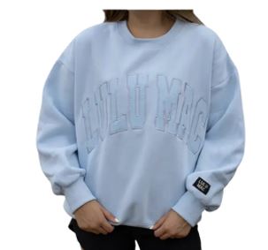 LULU MAC Mono Sweatshirt-Blue