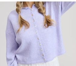 MIM Cardigan-Lavender