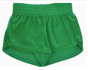 AZ Velour Shorts- Green