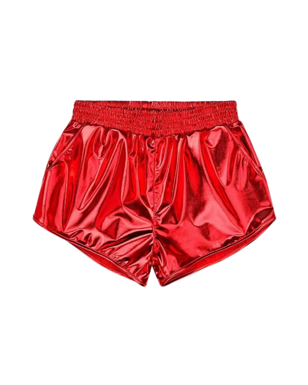 IS Red Metallic Shorts