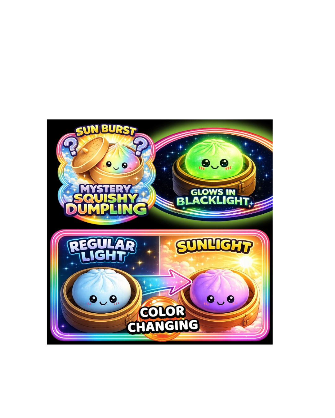 Color Changing Dumpling Squishy