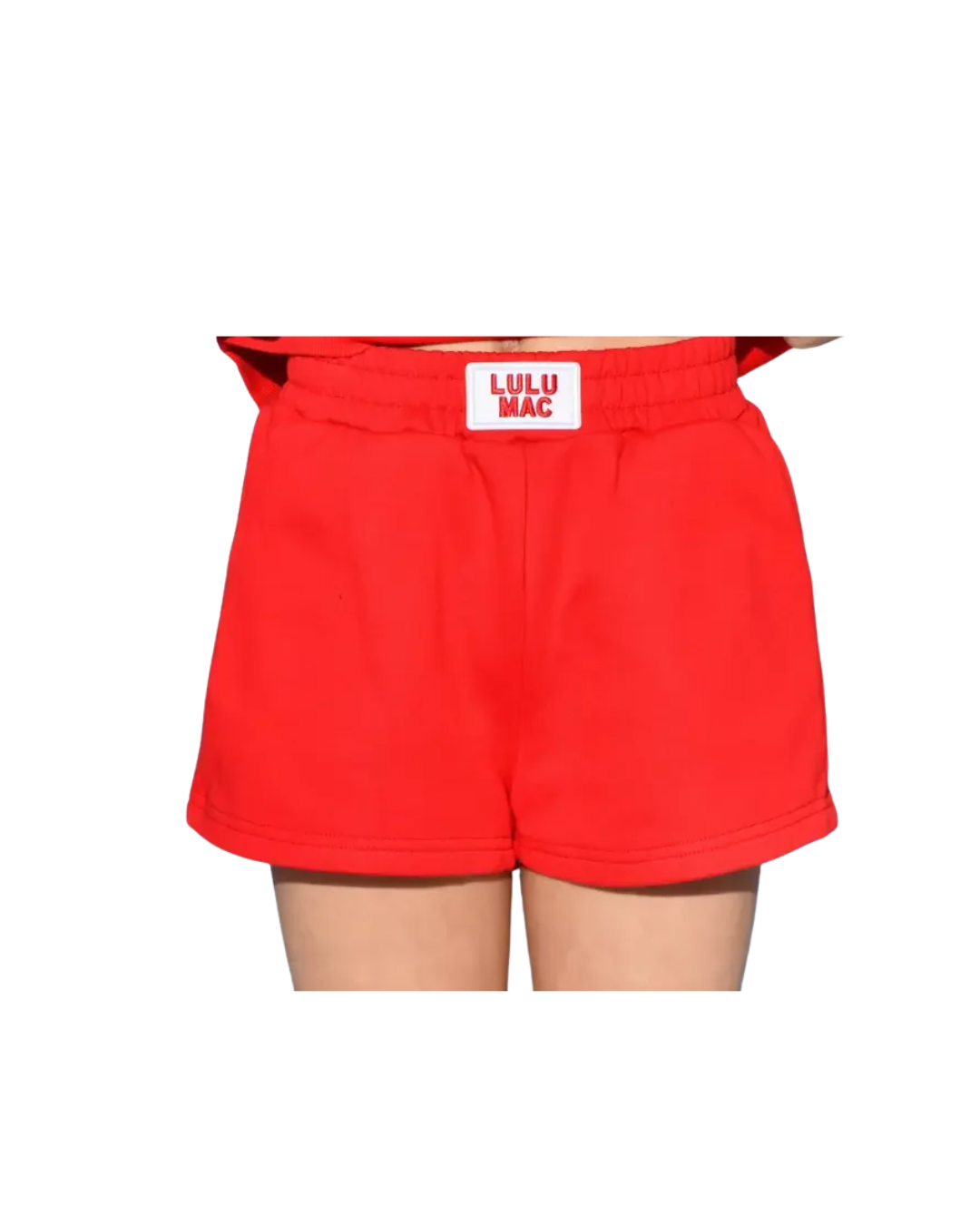 LULU MAC Terry Shorts-Red