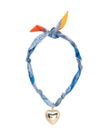 Gabby Puff Heart Scarf Necklace