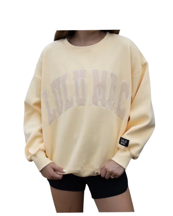 LULU MAC Mono Sweatshirt-Butter