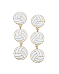 Enamel Volleyball Earrings