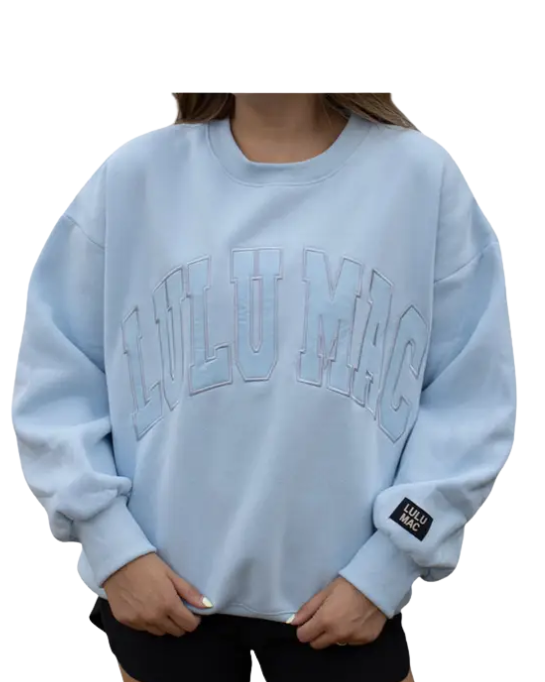 LULU MAC Mono Sweatshirt-Blue