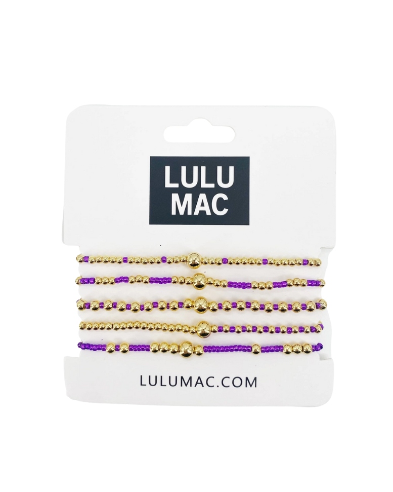 GG Bracelets- Purple/Gold
