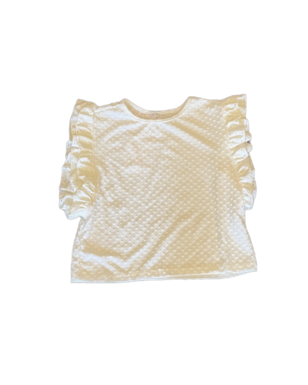 TL Eyelet Top-White