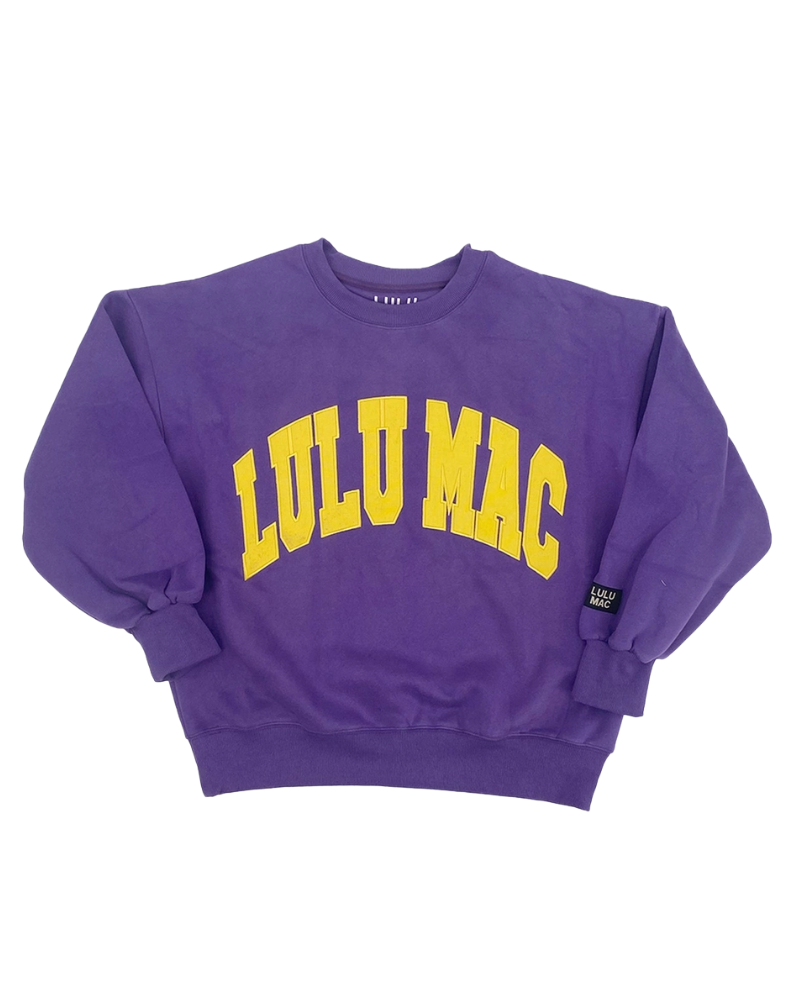 LULU MAC Sweatshirt-Purple/Gold