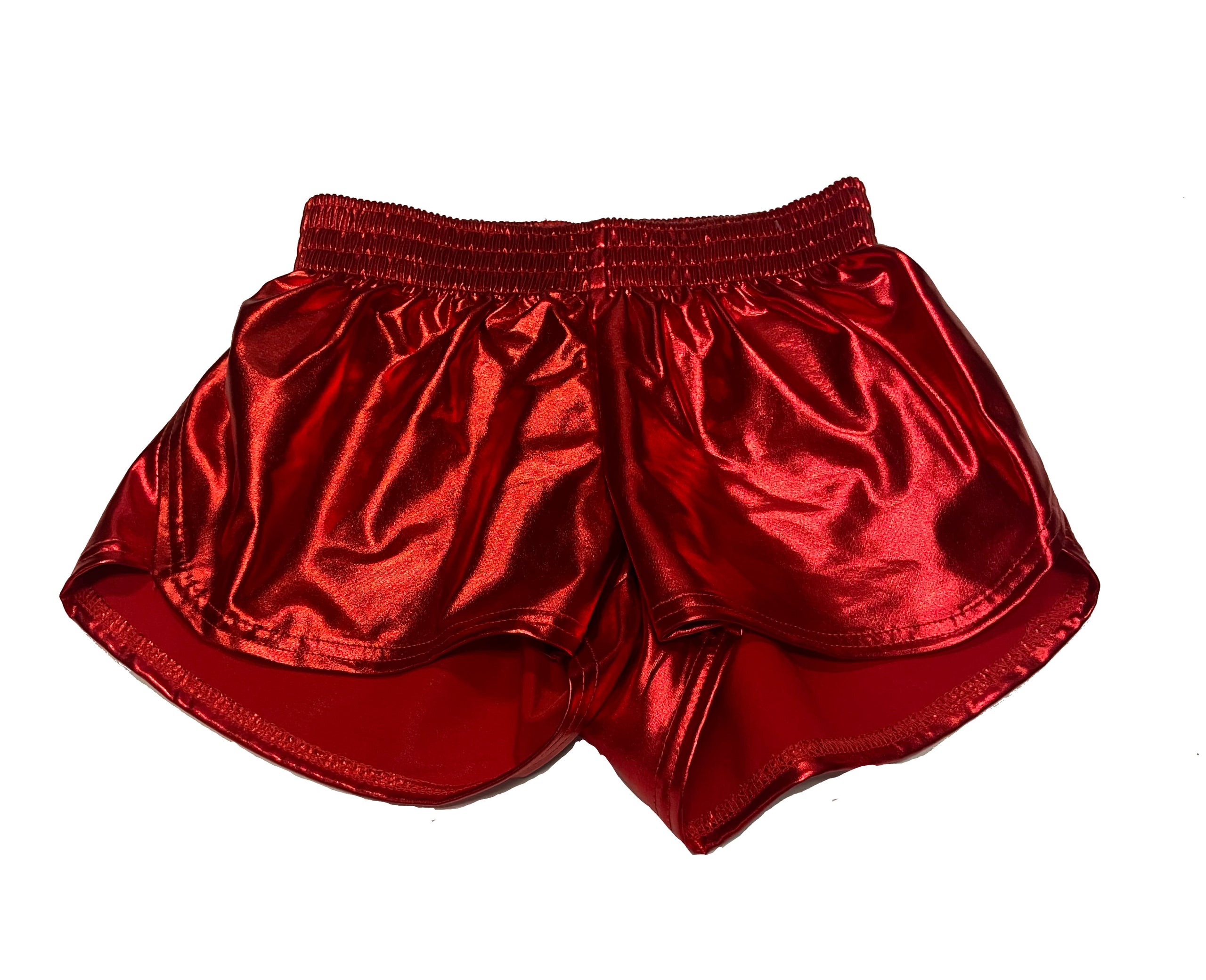 AZ Red Metallic Shorts | Twisted Oak Boutique